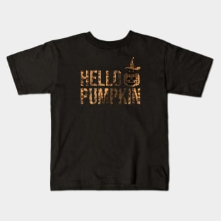 Vintage Hello Pumpkin Kids T-Shirt